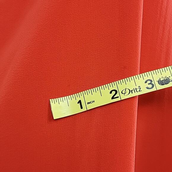 Alice + Olivia Fierra Red Orange Silk Racerback Mini Dress MINOR FLAWS Size S - Picture 7 of 15